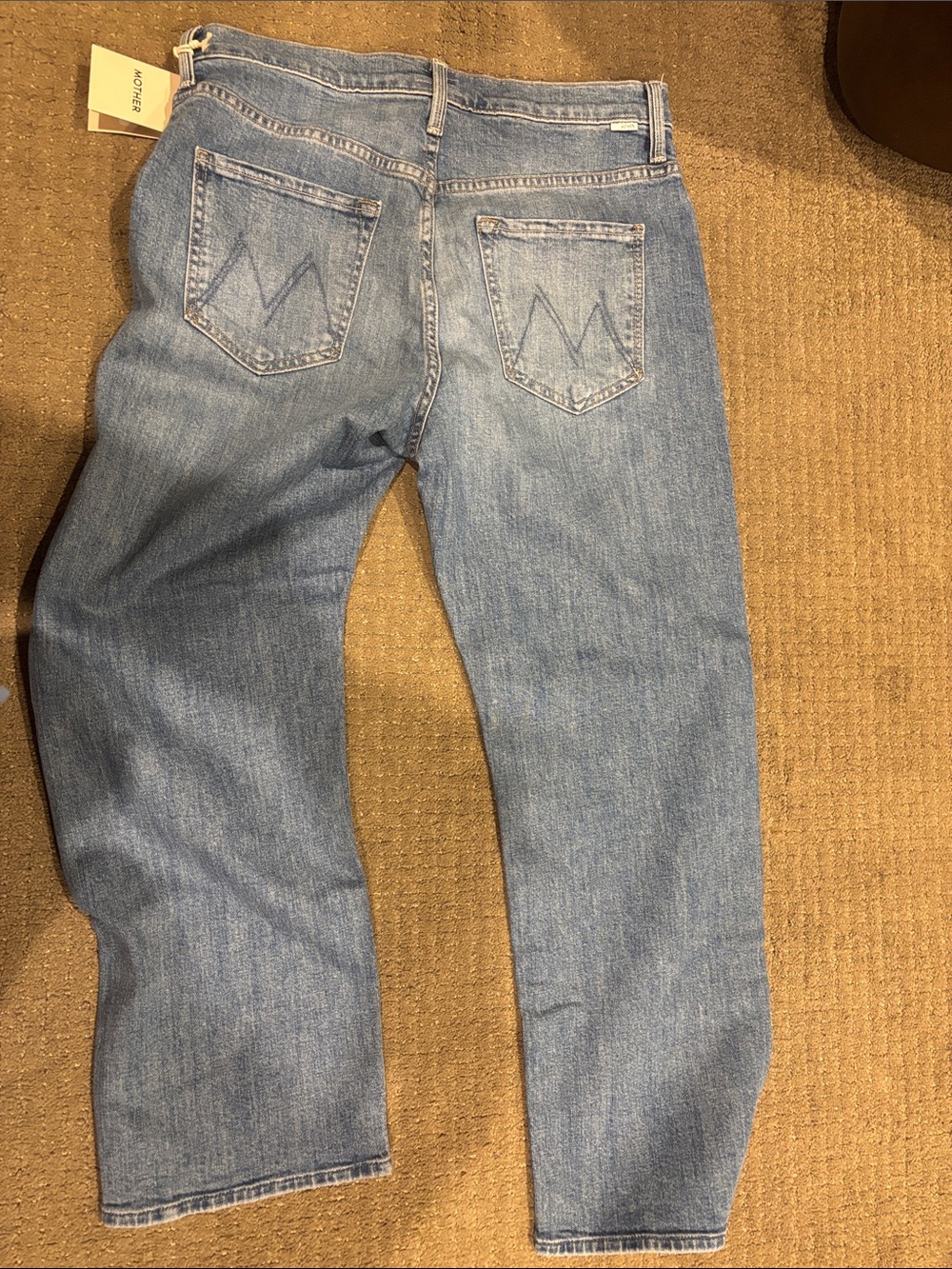 MOTHER Women's Blue Relaxed Jeans - Picture 3 of 3